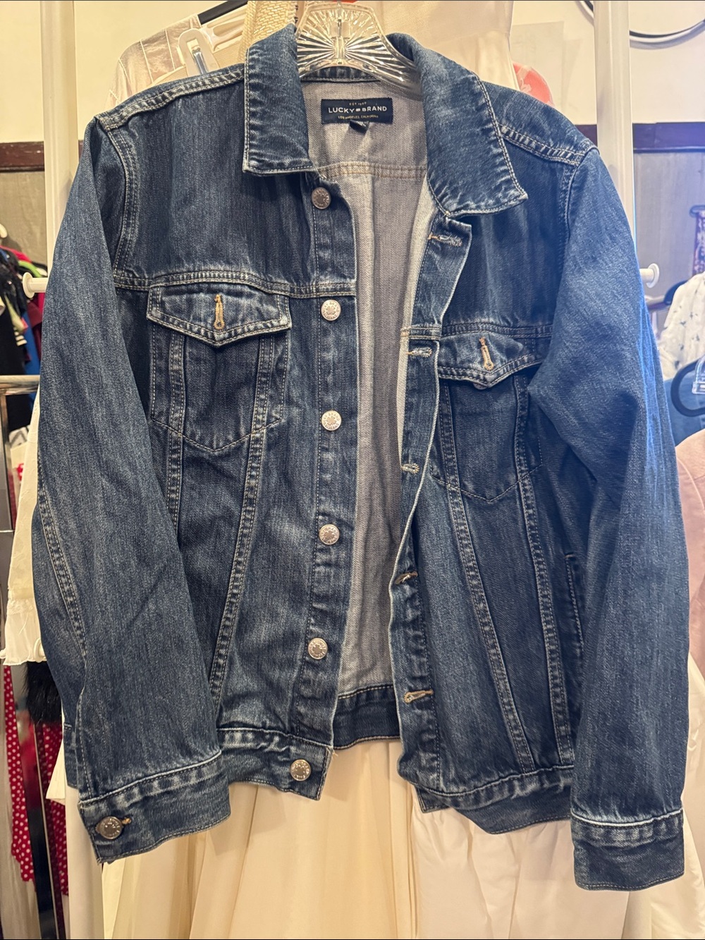 Lucky Brand Medium Blue Denim Jacket